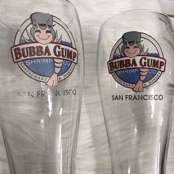 🦩 Bubba Gump Shrimp Co‎ San Francisco Beer Pilsner Glass Souvenir Cup - Picture 7 of 8